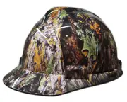 Cool Hard Hats Unisex CAMO LEAVES MSA Cap STYLE Hard Hat