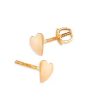 Bloomingdale's Fine Collection Children's Polished Heart Mini Stud Earrings in 14K Yellow Gold