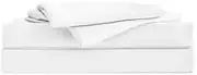Koala Deep Fit Sheet Set, Queen, Cloud White, Environmentally Friendly, (1 x Flat Sheet, 1 x Fitted Sheet, 2 x Pillow Case)