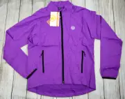 Canari Women's Breezer Shell Zip Up Windbreaker Cycling Jacket UPF50+ Purple XL