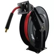 Milton 2760-50D Steel Dual Arm Auto-Retractable Air Hose Reel, 3/8" x 50 ft Hose