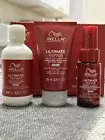 Wella Ultimate Repair Shampoo 3.3oz Conditioner 2.5oz Miracle Rescue 1oz 3pc SET