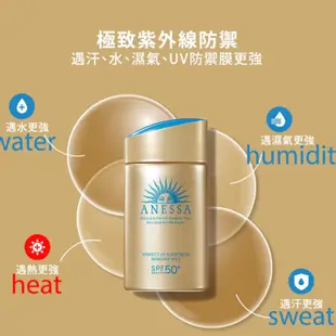 新版 SHISEIDO 資生堂 安耐曬 金鑽高效防曬露NA 5X版 金鑽高效防曬露N 4X版 小金瓶 60ml 90ml