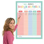 Baby Shower Party Games Guessing Statistics Activity Unisex Boy Girl Supplies