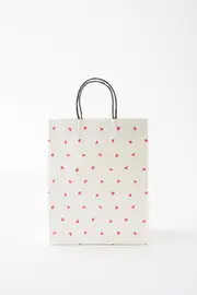 [Typo] Typo - Get Stuffed Gift Bag - Medium - Micro hearts ecru SOLID MICRO HEARTS ECRU