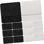 MUSISALY 50Pairs Non Slip Rug Tape Strong Adhesive Carpet Grippers for Hardwood Floors Multi Purpose Hook and Loop Pads for Home Office Kitchen and School Use
