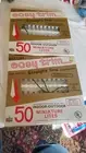 2 Vintage Kmart Deluxe Easy Trim 50 Count Miniature Christmas Lites Lights NIB