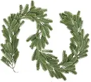 Artiflr 6Ft Christmas Garland, Artificial Pine Garland Holiday Decor for Outdoor or Indoor Home Garden Artificial Green Greenery, or Fireplaces Holiday Party Decorations (Green)