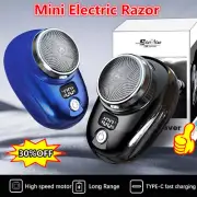 Portable Electric Razor Mini-Shave for Men USB Rechargeable Shaver Travel -US