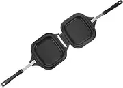 NAMOARLY 2-in-1 Sandwich Toast Maker Non-stick Baking Pan Compact Grill Pan Easy to Clean Sandwhich Baking Mold for Camping