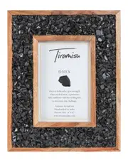 Tiramisu Sunset Crest Black Onyx Picture Frame