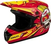 GMAX MX-46Y Unstable Helmet Red/Yellow Lg