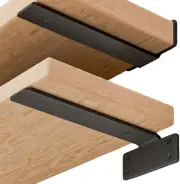 Shelf Brackets Floating Shlef Brackets 8-Inch 6-Packs, 1/5-Inch Thick Heavy Duty