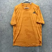 Adidas Shirt Mens Large Orange Camo Burnout Jersey Freelift Originals Climalite