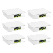 6PK Lemon & Lime Fridge Food Storer Fresh Container/Storage 2L 24x18x5.6cm