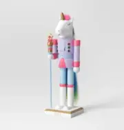Target Wondershop 14" 2024 Unicorn Nutcracker ~ Christmas Holiday Pink Purple