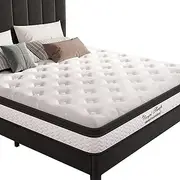 [Royal Sleep] Single Mattress 21cm Memory Foam Bonnell Spring - Medium Firm & Premium Comfort for Pressure Relief - Hypoallergenic Medium Firmness Feel Single Size Bed Mattress