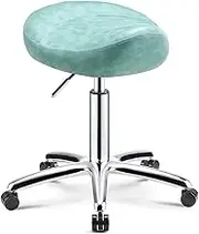 Stools,Saddle Stool Ergonomic,Professional Swivel Saddle Stool Rolling Height Adjustable Chair for Dentist Beauty Salon Tattoo Home