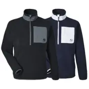 PUMA Golf Men's Size S-3XL Polar Fleece Quarter-Zip WARMCELL Pullover Jacket UPF