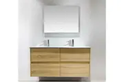 Rio Oak wall hung vanity 1200mm