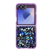 Galaxy Z Flip6 Impact Case Deep Blue Crystal