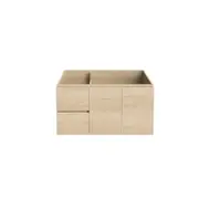 Forme Mont Albert 900 Wallhung Light Ash Vanity - Left Hand Drawers