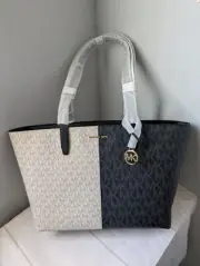 NWT MICHAEL KORS JET SET TRAVEL MEDIUM TOP ZIP SHOULDER TOTE BAG MK BLACK MULTI