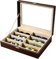 [HAMKVBPR] Sunglasses Storage Box Multi-layer Glasses Storage Box Leather Glasses Display Box Eyewear Display Case