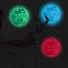 1-5PC 5CM-40CM Glow In The Dark Moon Moonlight Wall Sticker Ceiling Room Decora