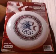 1984 Wham-O White Los Angeles Olympic Commemorative Vintage Disc Frisbee New