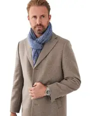 [Gazman] Collins Twill Overcoat in Taupe