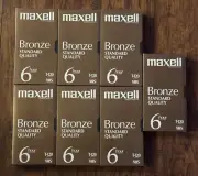 (7) Maxell Bronze T-120 6 hr VHS VCR Tapes
