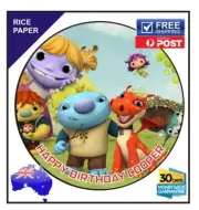 Wallykazam PERSONALISED Edible Rice Paper Image birthday party cake topper 19cm