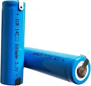 2PCS 3.7V 800mAh Electric Toothbrush Battery, Rechargeable Battery - Compatible with Oral-B IO6 IO IO9 IO8 8N, Type 3758 3759 3753