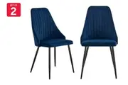 Set of 2 Shangri-La Lucca Dining Chairs (Navy)