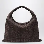 [Bottega Veneta] Hop large shoulder bag Fondant in suede One size Brown