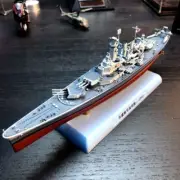 1:1000 US WWII USS Washington Battleship Alloy Ship Model Collection Display