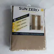 Sun Zero Room Darkening One Rod Pocket Panel 54 x 84 in Taupe