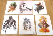 Star Wars Artissimo Canvas Wall Hangings Yoda Darth Vader Storm Trooper Yoda