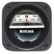 Ritchie V-537W Explorer Compass Bulkhead Mount White Dial