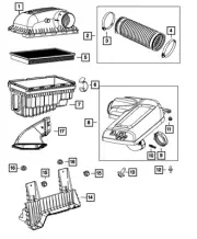 Genuine Mopar Air Cleaner Resonator 68089052AD