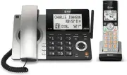 AT&T CL84107 DECT 6.0 Expandable Corded/Cordless Phone with Smart Call Blocke...