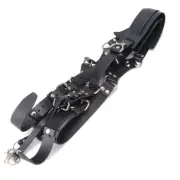 NEY (Black)Camera Strap Leather Double Shoulder Harness Strap Photography