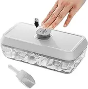 Ice Freezer Tray - Ice Maker Container Mold - Easy Release, Stackable Ice Tray Mold for Fruit, Soda, Cocktails