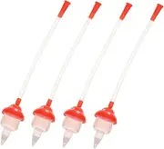 VICASKY 4pcs Detachable Nasal Reflux Nose Sucker for Baby Nose Sucker for Nasal Discharge Cleaner Made of Silicone