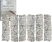 AncientVeda 4 Inch White Sage Smudge Sticks Bulk (6 Pack) - White Sage for Cleansing House | 6 Sets of 4 Inch White Sage Sticks