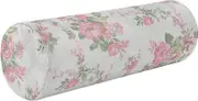 Vintage Peach Crushed Flower Decorative Bolster Pillows For Sofa Neck Roll Pillow Covers Decorative Round Pillow Insert 17 Inch Cylinder Pillow Decorative Cylindrical Pillow Covers With Zipper