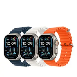 Apple Watch Ultra 2 (GPS+行動網路版) 49mm鈦金屬錶殼搭配海洋錶帶