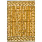 Reversible Outdoor Plastic Mat - Chatai Tomo - Yellow- 120x170cm