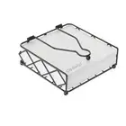 Flat Napkin Holder for Table with Weighted Arm, Square Napkin Basket Holders,